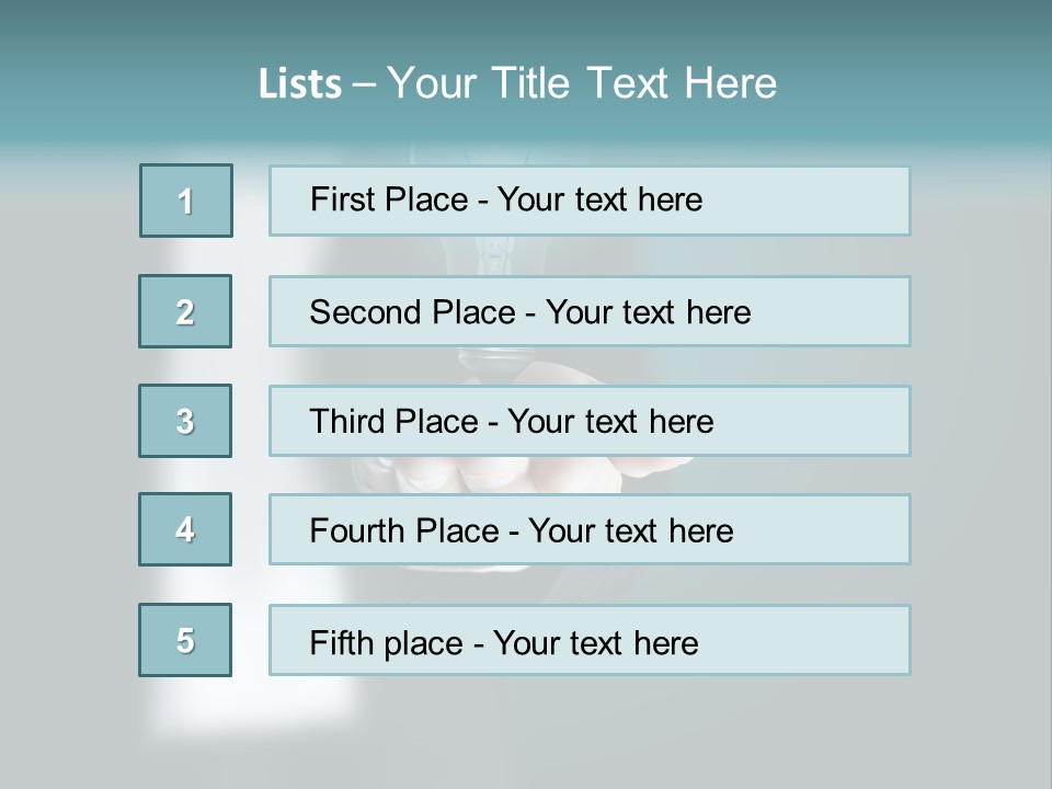 Think Isolated Power PowerPoint Template