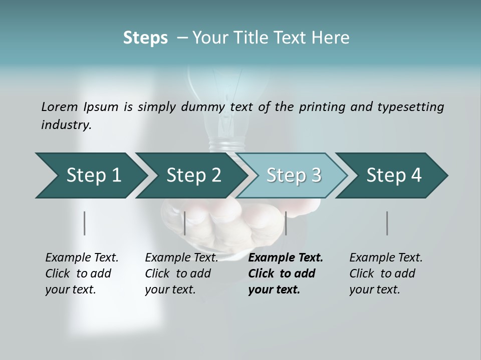 Think Isolated Power PowerPoint Template