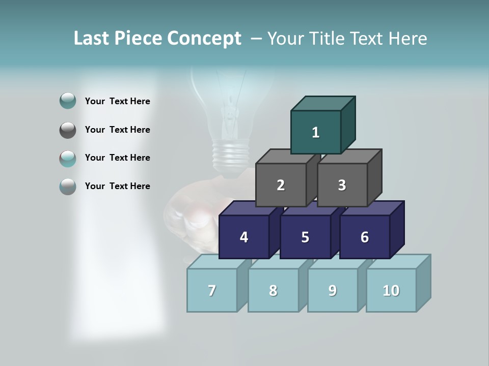 Think Isolated Power PowerPoint Template