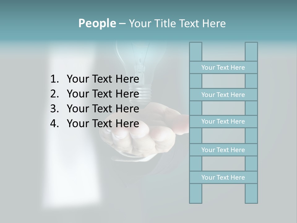 Think Isolated Power PowerPoint Template