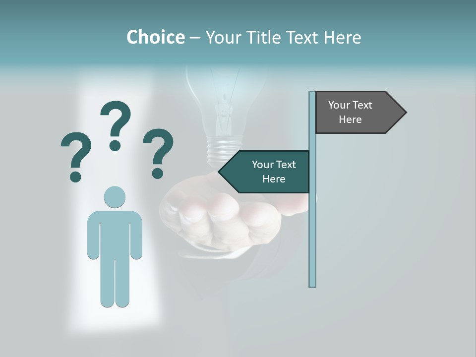 Think Isolated Power PowerPoint Template