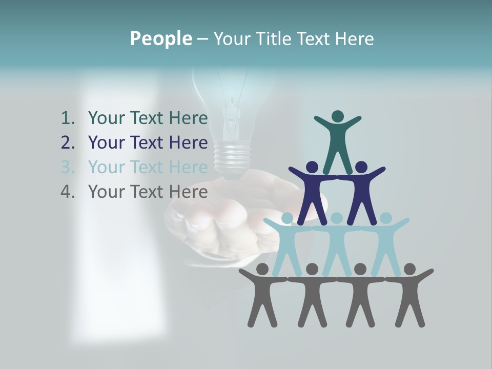 Think Isolated Power PowerPoint Template