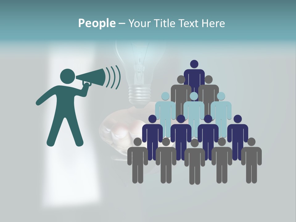 Think Isolated Power PowerPoint Template