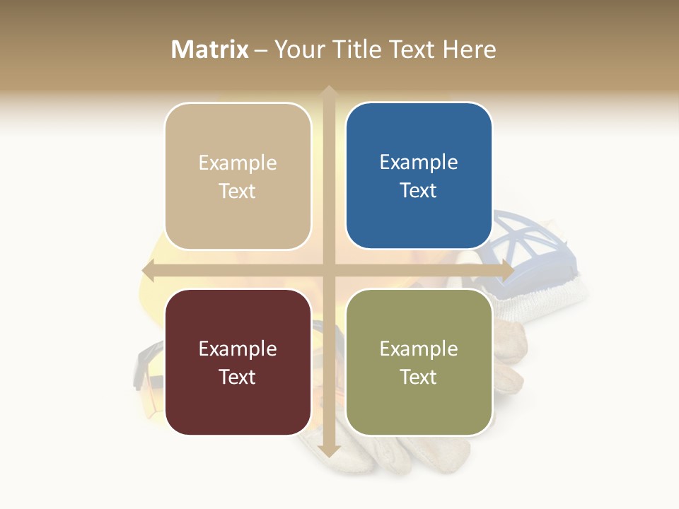 Accident Cautious Goggles PowerPoint Template