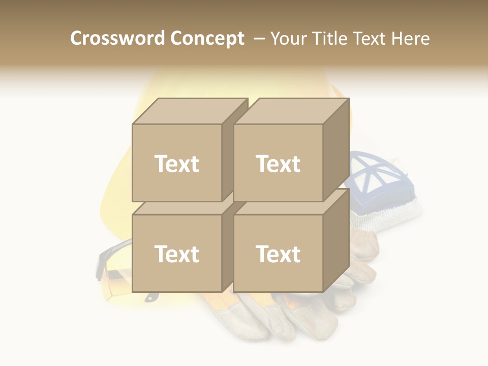 Accident Cautious Goggles PowerPoint Template