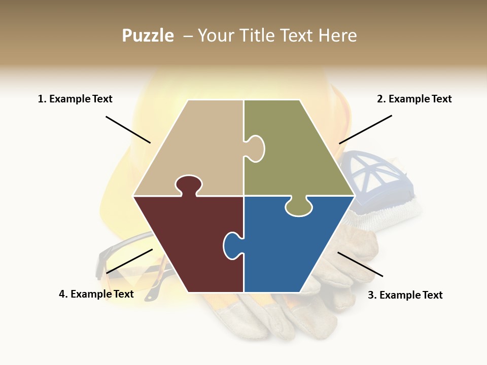 Accident Cautious Goggles PowerPoint Template