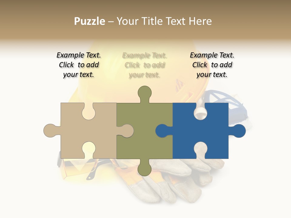 Accident Cautious Goggles PowerPoint Template