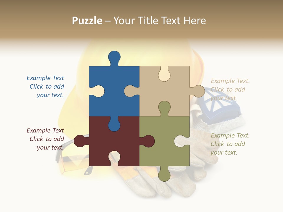 Accident Cautious Goggles PowerPoint Template