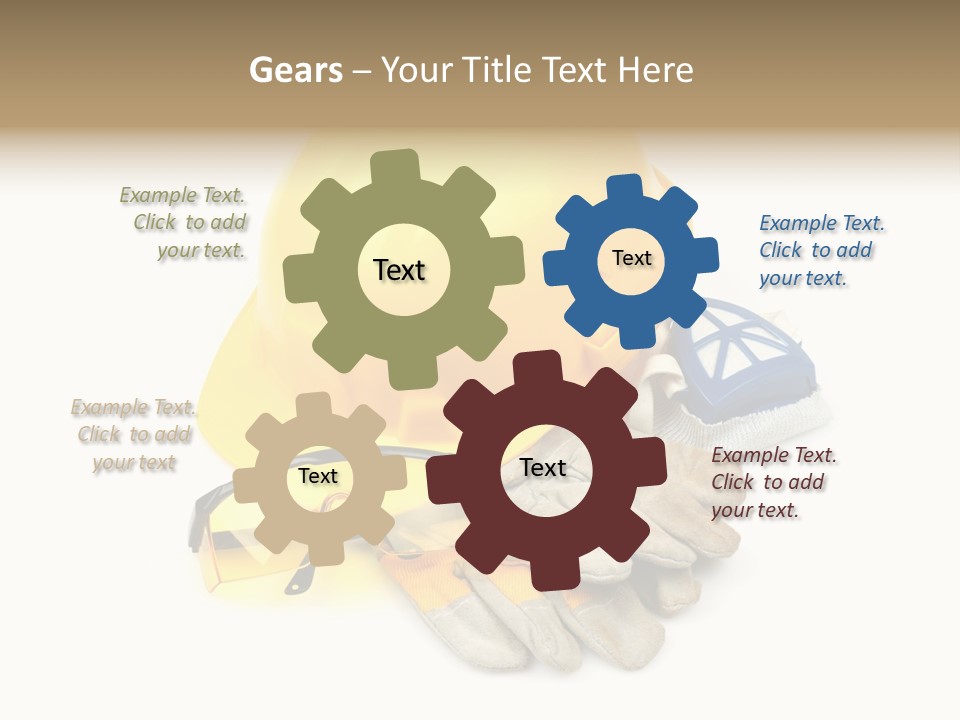 Accident Cautious Goggles PowerPoint Template