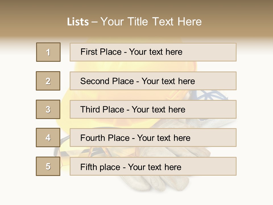 Accident Cautious Goggles PowerPoint Template