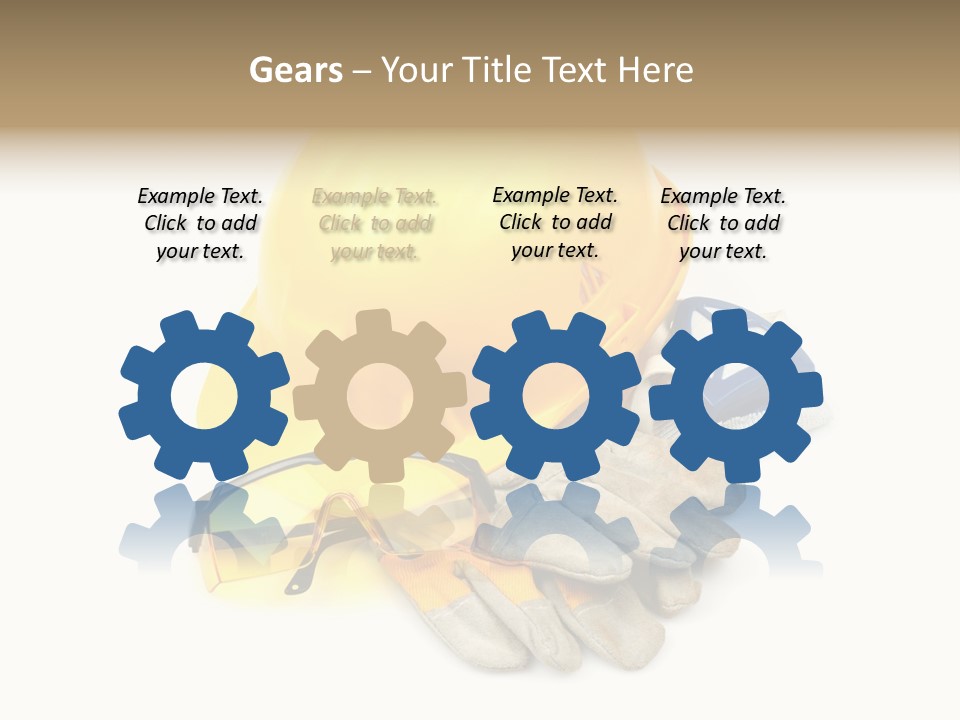 Accident Cautious Goggles PowerPoint Template