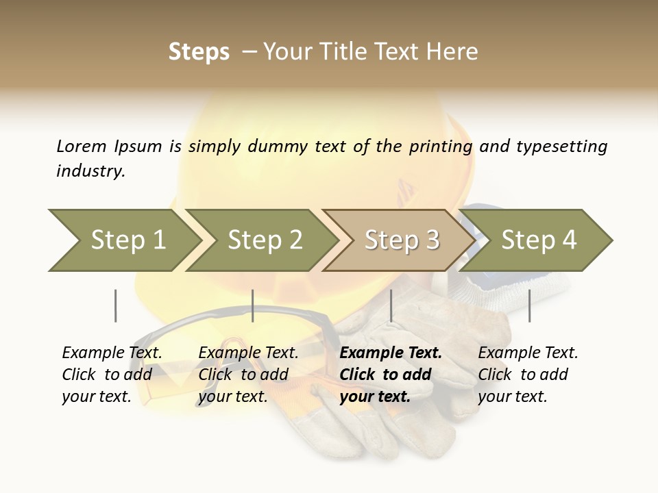 Accident Cautious Goggles PowerPoint Template