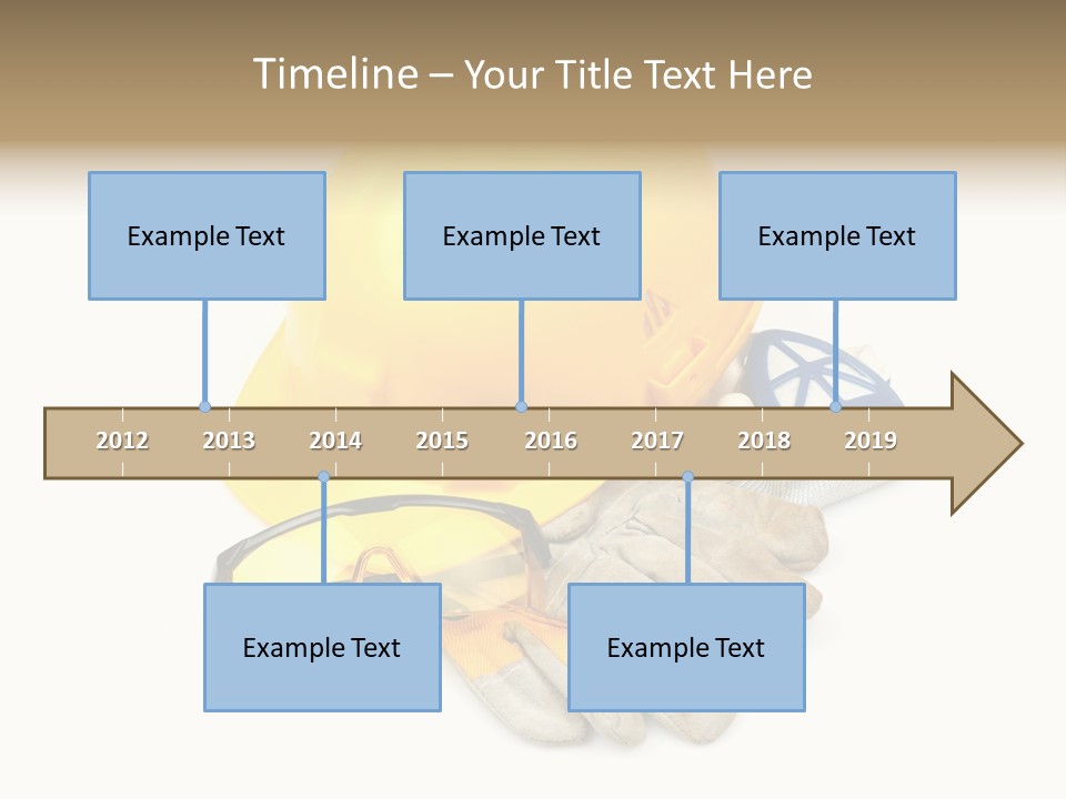 Accident Cautious Goggles PowerPoint Template