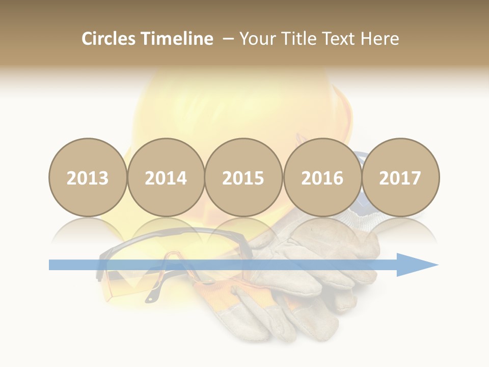 Accident Cautious Goggles PowerPoint Template