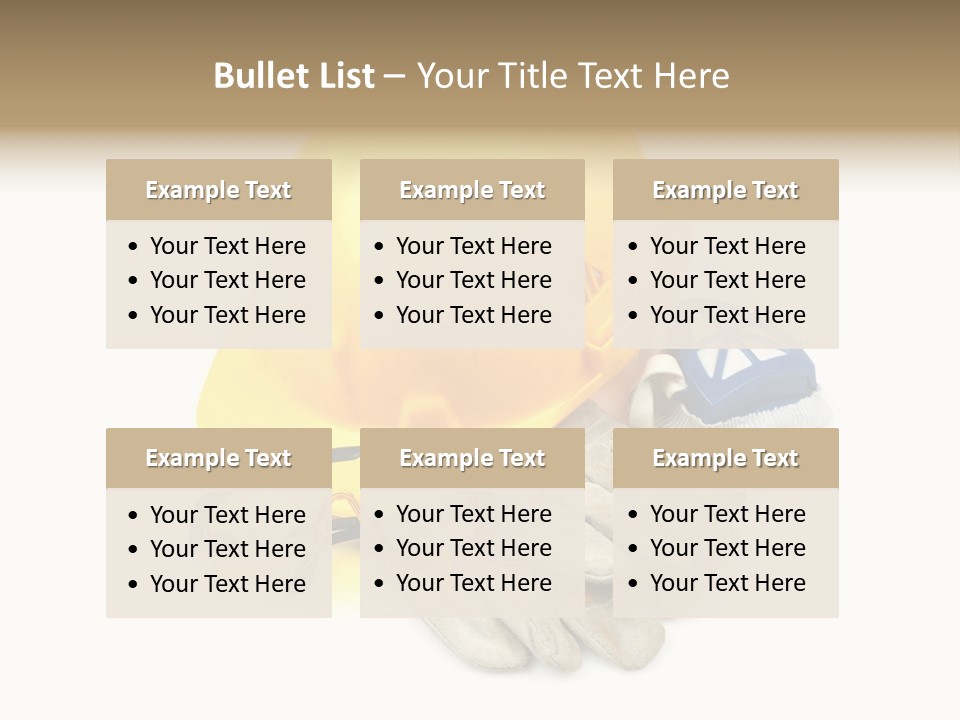 Accident Cautious Goggles PowerPoint Template