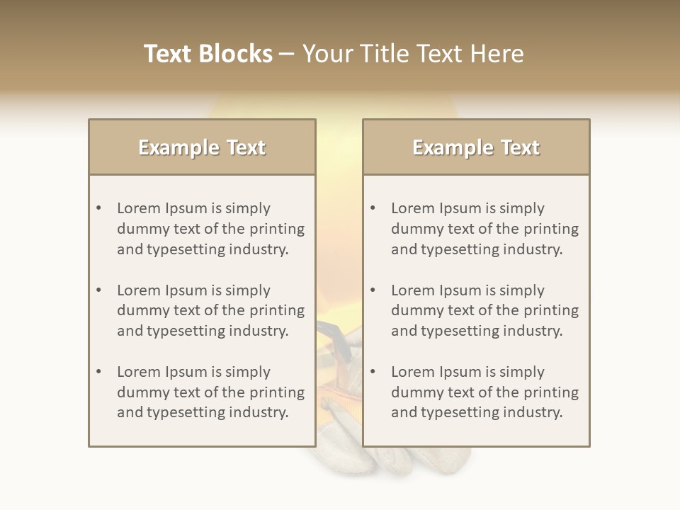 Accident Cautious Goggles PowerPoint Template