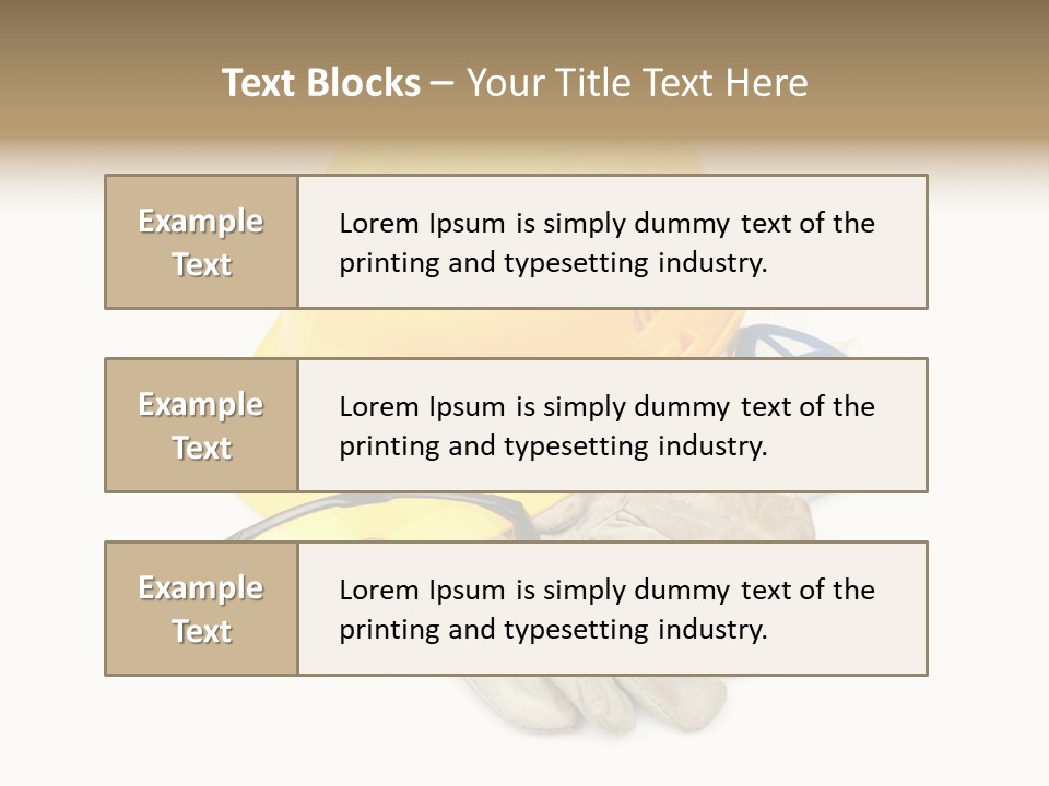 Accident Cautious Goggles PowerPoint Template