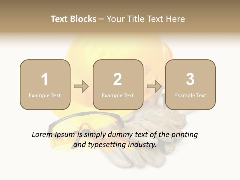Accident Cautious Goggles PowerPoint Template