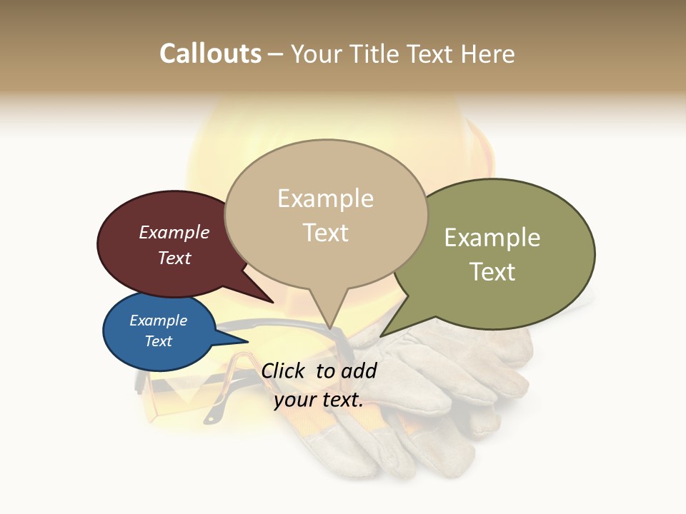Accident Cautious Goggles PowerPoint Template