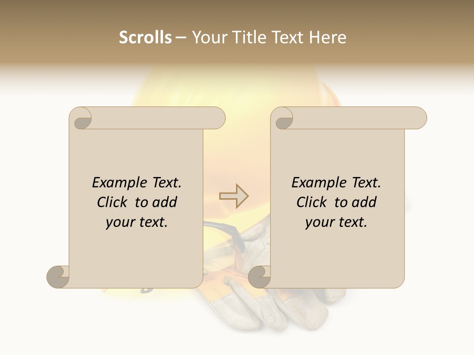 Accident Cautious Goggles PowerPoint Template