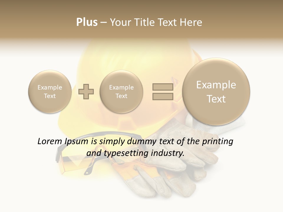 Accident Cautious Goggles PowerPoint Template