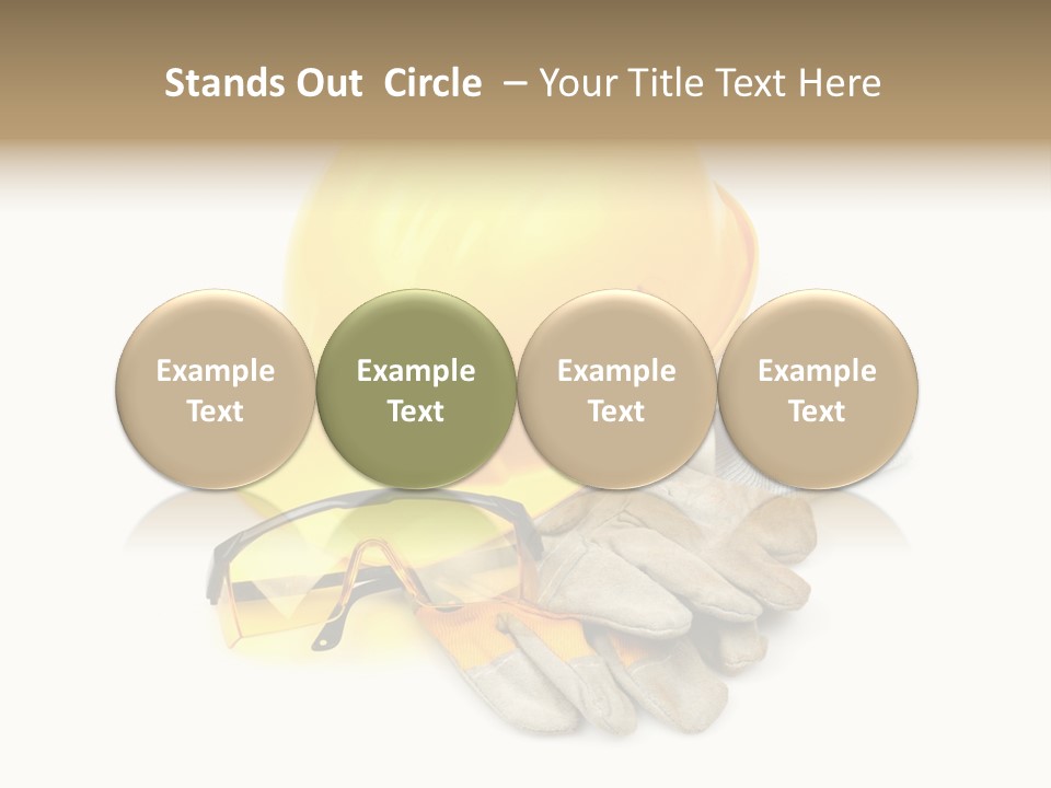 Accident Cautious Goggles PowerPoint Template