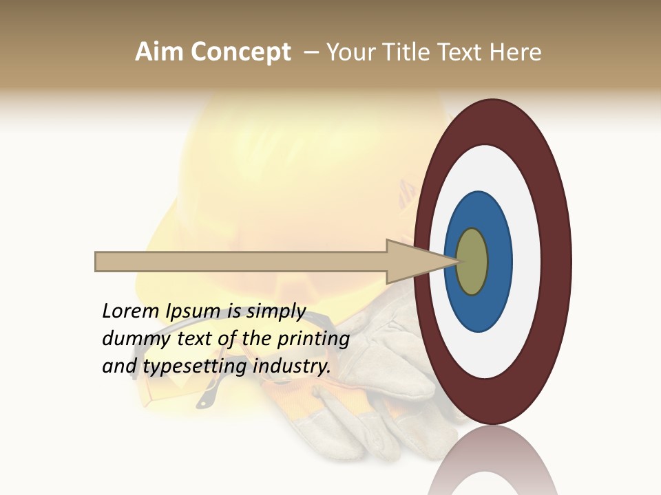 Accident Cautious Goggles PowerPoint Template