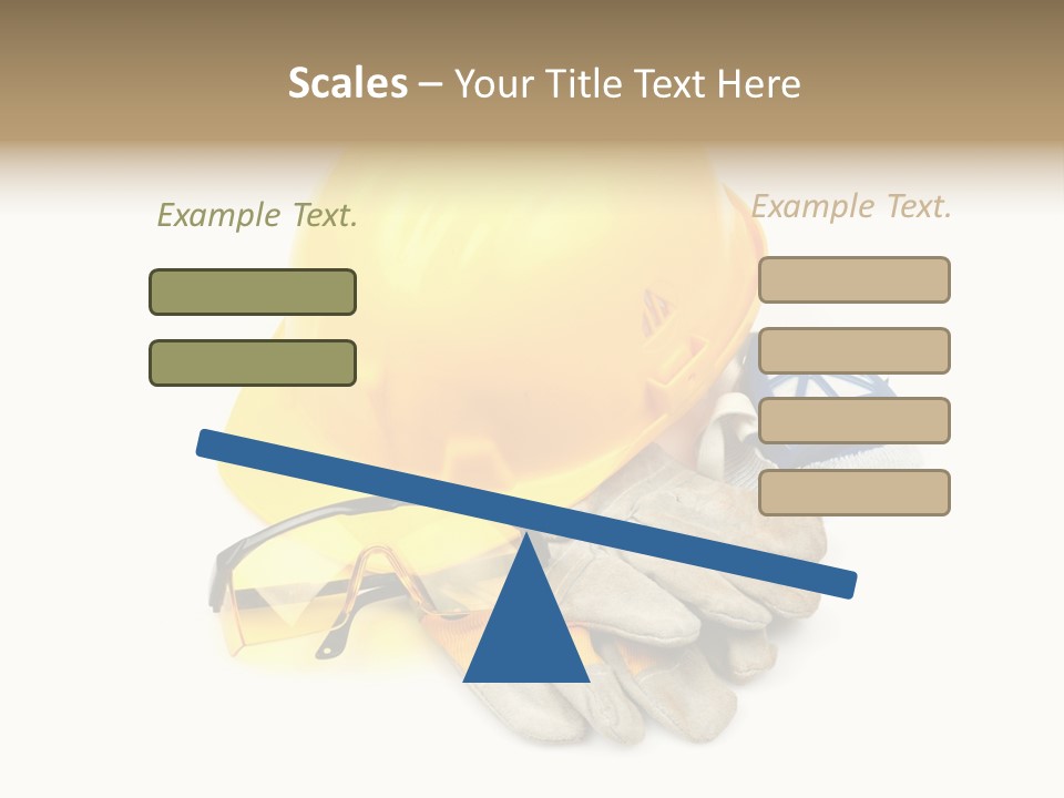 Accident Cautious Goggles PowerPoint Template