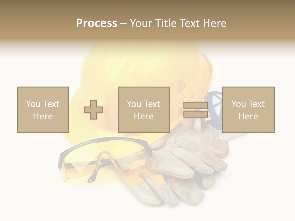 Accident Cautious Goggles PowerPoint Template