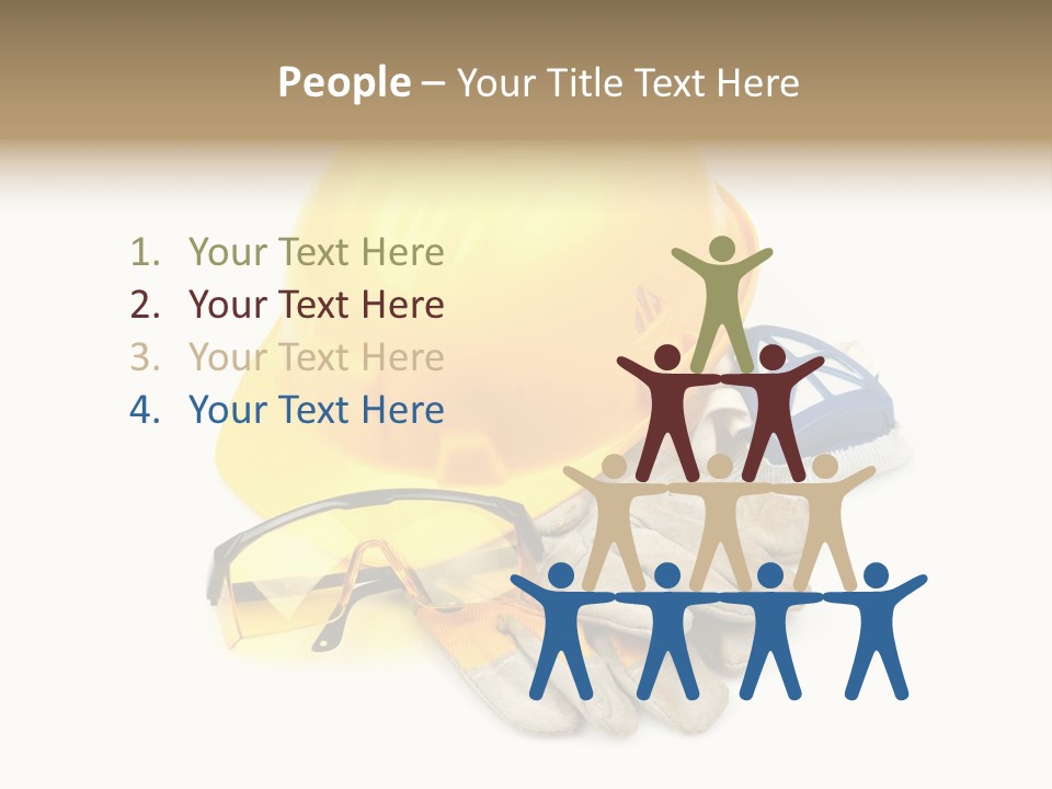 Accident Cautious Goggles PowerPoint Template