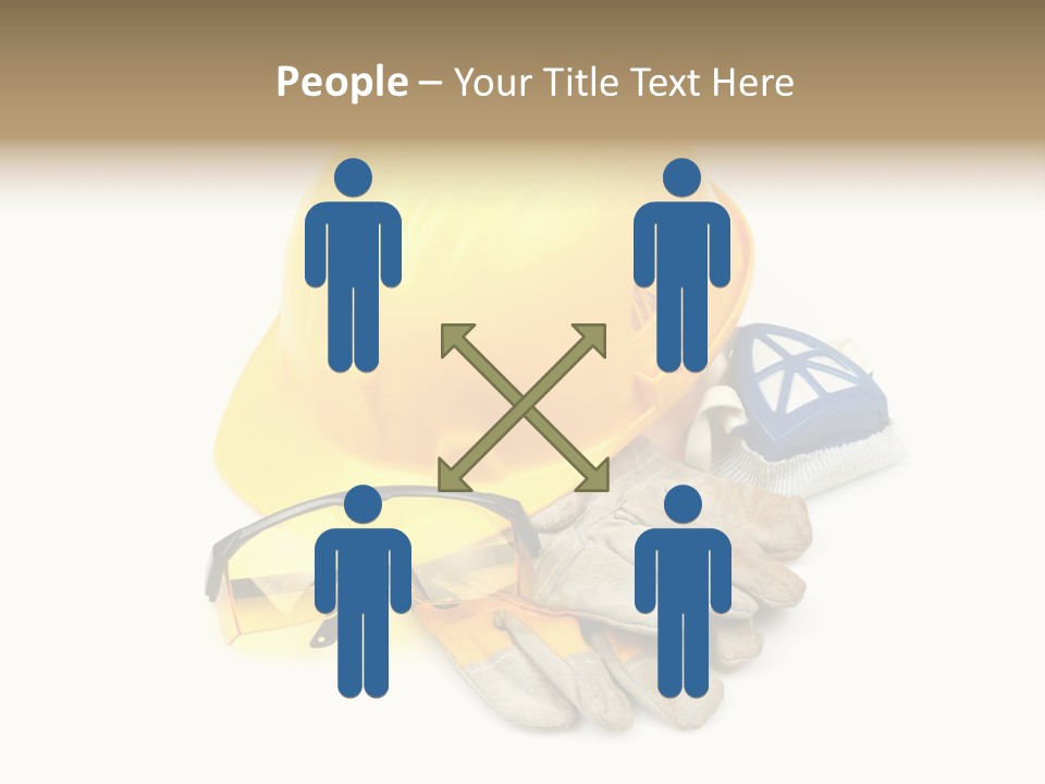 Accident Cautious Goggles PowerPoint Template