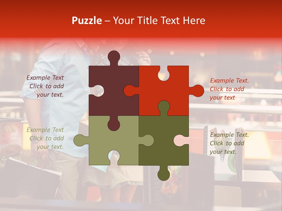 Mannequin Retail Couple PowerPoint Template