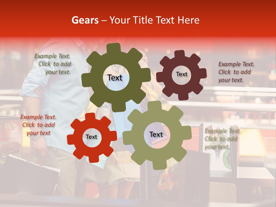 Mannequin Retail Couple PowerPoint Template