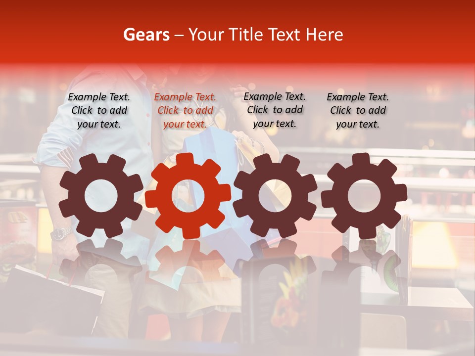 Mannequin Retail Couple PowerPoint Template