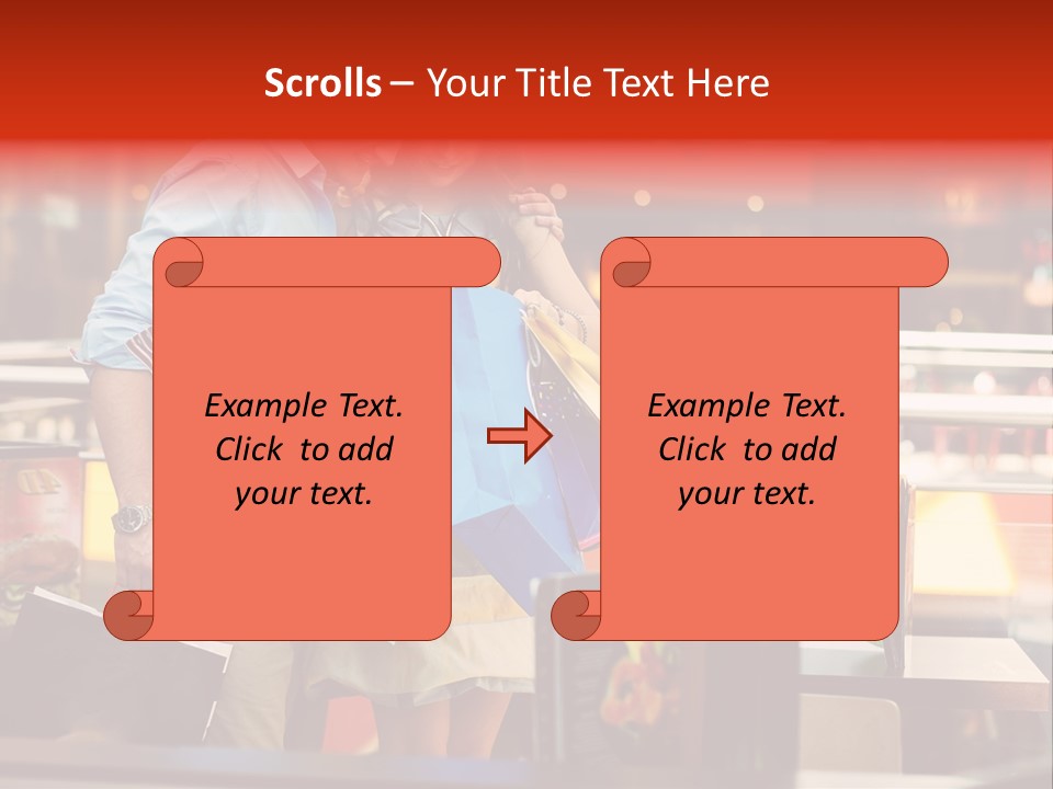 Mannequin Retail Couple PowerPoint Template