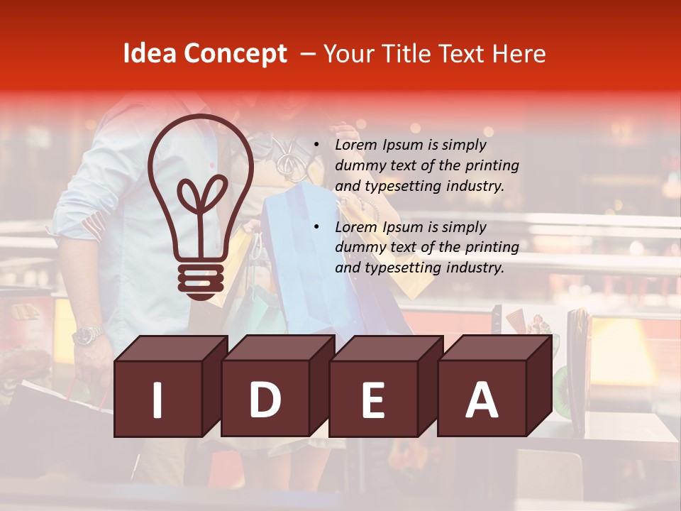 Mannequin Retail Couple PowerPoint Template