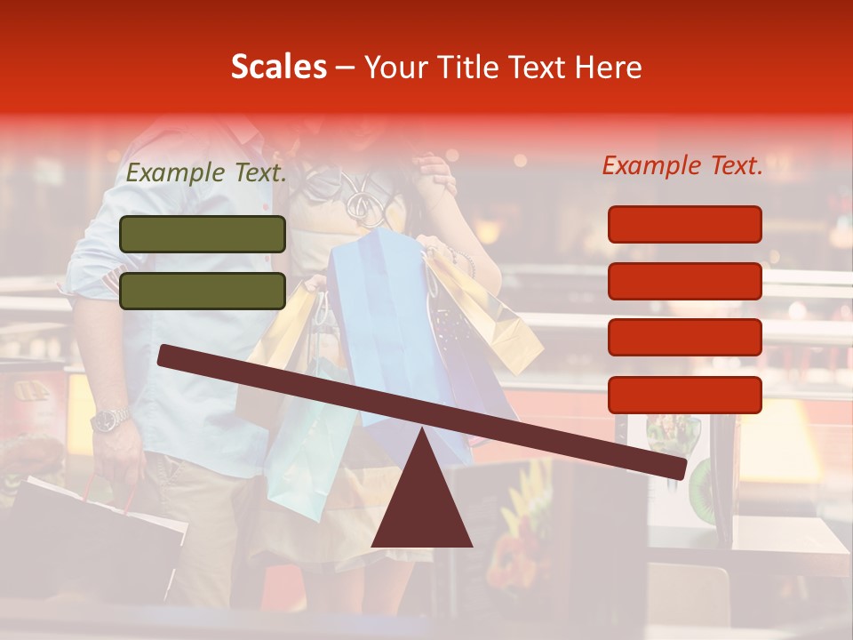 Mannequin Retail Couple PowerPoint Template