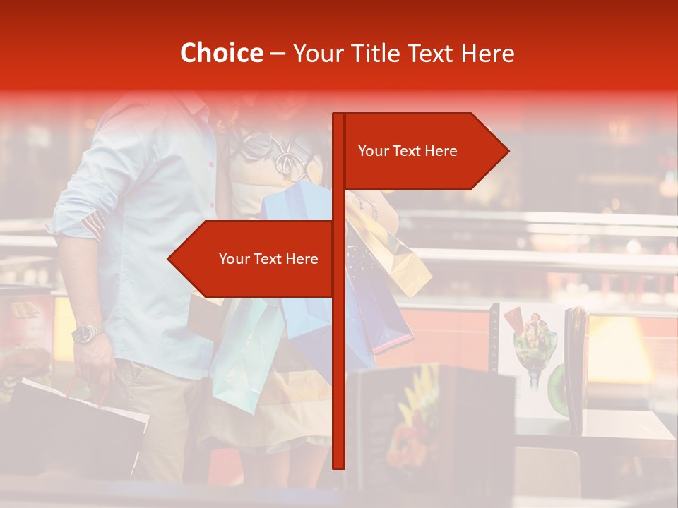 Mannequin Retail Couple PowerPoint Template