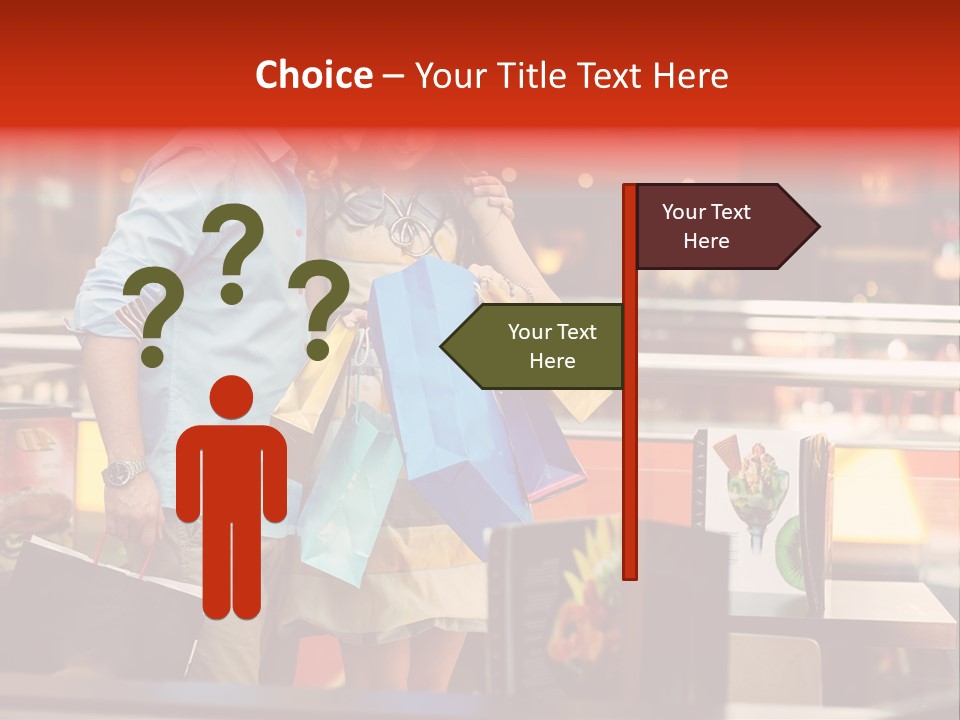 Mannequin Retail Couple PowerPoint Template