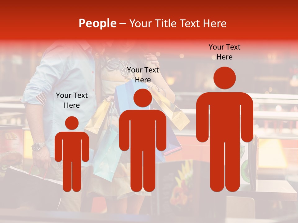 Mannequin Retail Couple PowerPoint Template