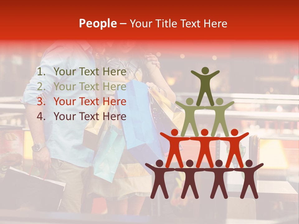 Mannequin Retail Couple PowerPoint Template