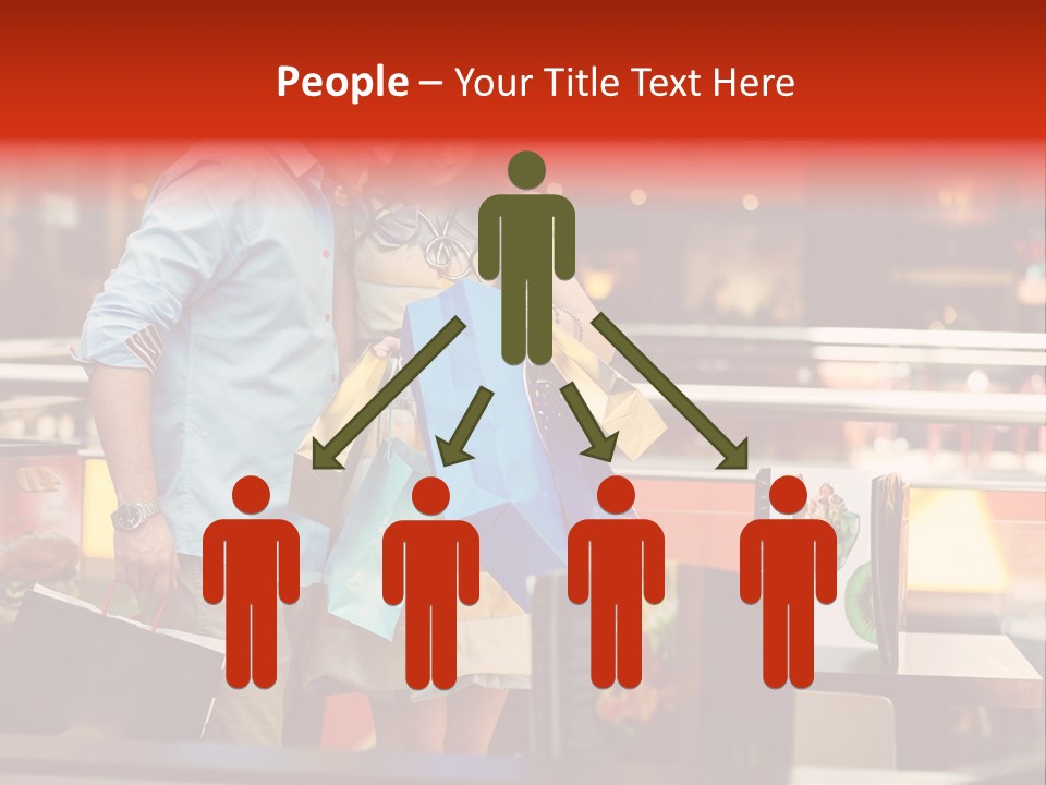 Mannequin Retail Couple PowerPoint Template