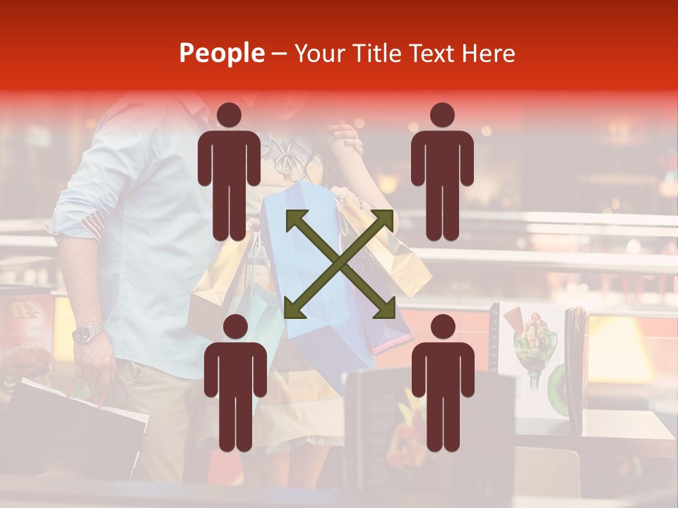 Mannequin Retail Couple PowerPoint Template