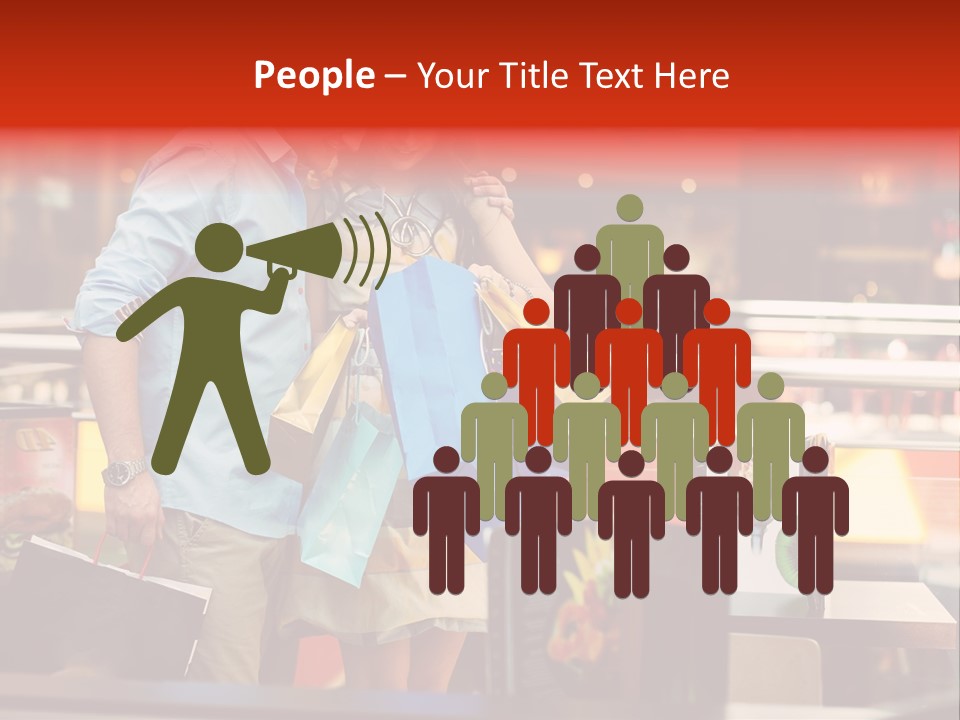 Mannequin Retail Couple PowerPoint Template