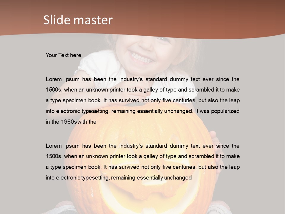 Cute Female Beauty PowerPoint Template