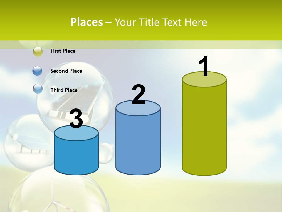 Solar Round Turbine PowerPoint Template