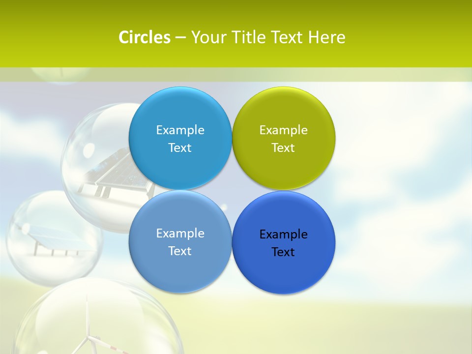 Solar Round Turbine PowerPoint Template