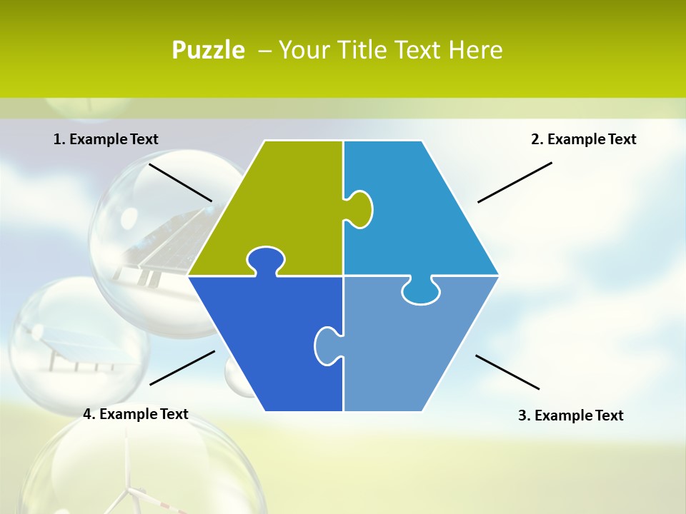Solar Round Turbine PowerPoint Template