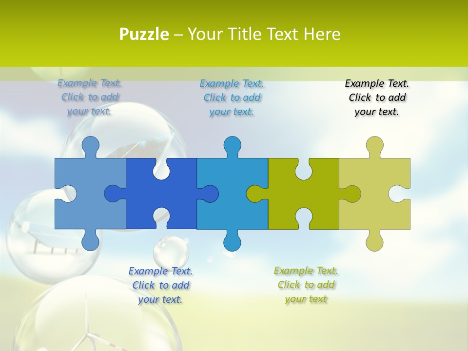 Solar Round Turbine PowerPoint Template