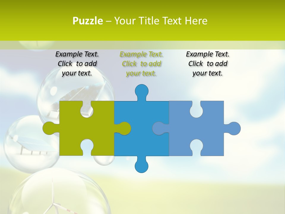 Solar Round Turbine PowerPoint Template
